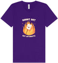 Load image into Gallery viewer, Burnt Out but Optimistic Unisex V-Neck Shirt
