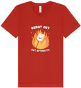 Load image into Gallery viewer, Burnt Out but Optimistic Unisex V-Neck Shirt
