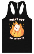 Load image into Gallery viewer, Burnt Out but Optimistic Women's Racerback Tank
