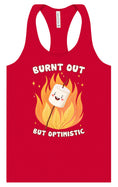 Load image into Gallery viewer, Burnt Out but Optimistic Women's Racerback Tank
