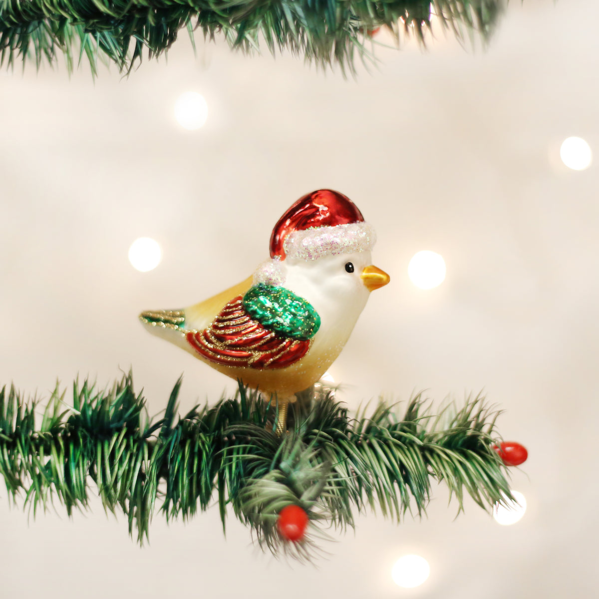 Santa Bird Ornament - Southlake Paws