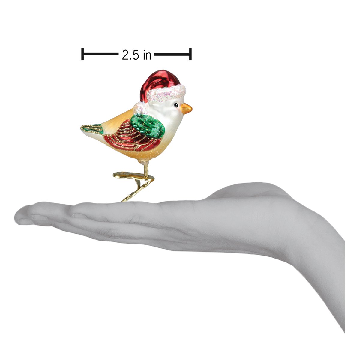 Santa Bird Ornament - Southlake Paws