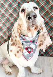 Christmas | Christmas Bandana | Flannel Bandana | Polar Bear Holiday Bandana