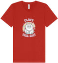 Load image into Gallery viewer, Fluff this Shit Unisex V-Neck Shirt
