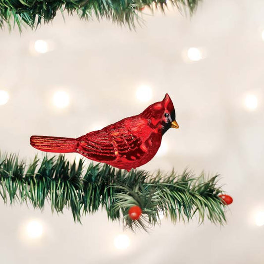 Shiny Red Northern Cardinal Ornament - Southlake Paws