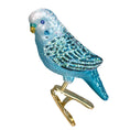 Load image into Gallery viewer, Blue Miniature Parakeet Ornament - Southlake Paws
