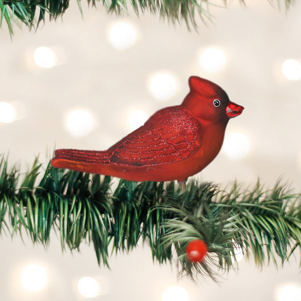 Bright Red Cardinal Ornament - Southlake Paws