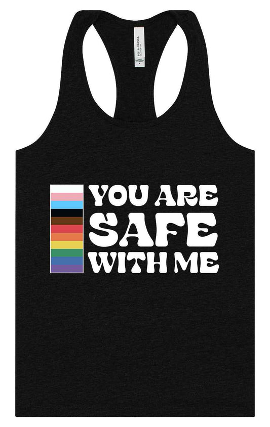 Safe With Me Women's Racerback Tank