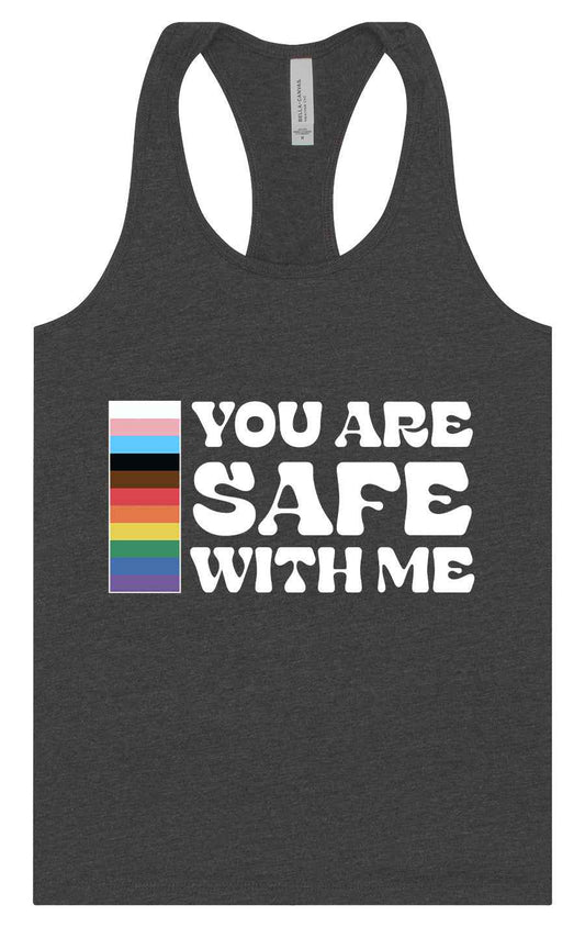 Safe With Me Women's Racerback Tank