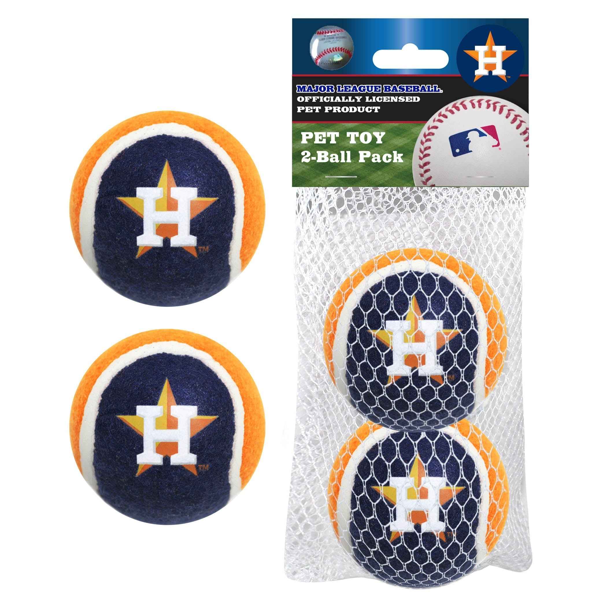 Houston Astros Tennis Balls Pet Fan Gear - MLB Pet Fan Gear