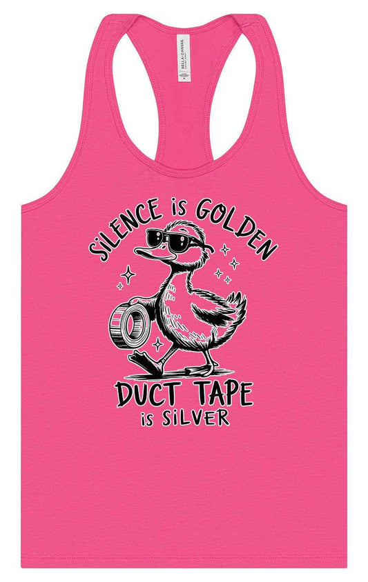 Silence Is Golden Women's Racerback Tank