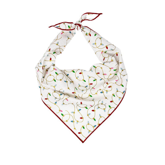 Christmas Bandana |  XMAS Bandana | Holiday Bandana | Lights - Southlake Paws