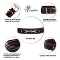 Load image into Gallery viewer, ExionPro Silver Snaffle Padded Leather Dog Collar - Blue Padding
