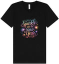 Load image into Gallery viewer, Sparkle into the New Year Unisex V-Neck Shirt
