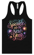 Load image into Gallery viewer, Sparkle into the New Year Women's Racerback Tank
