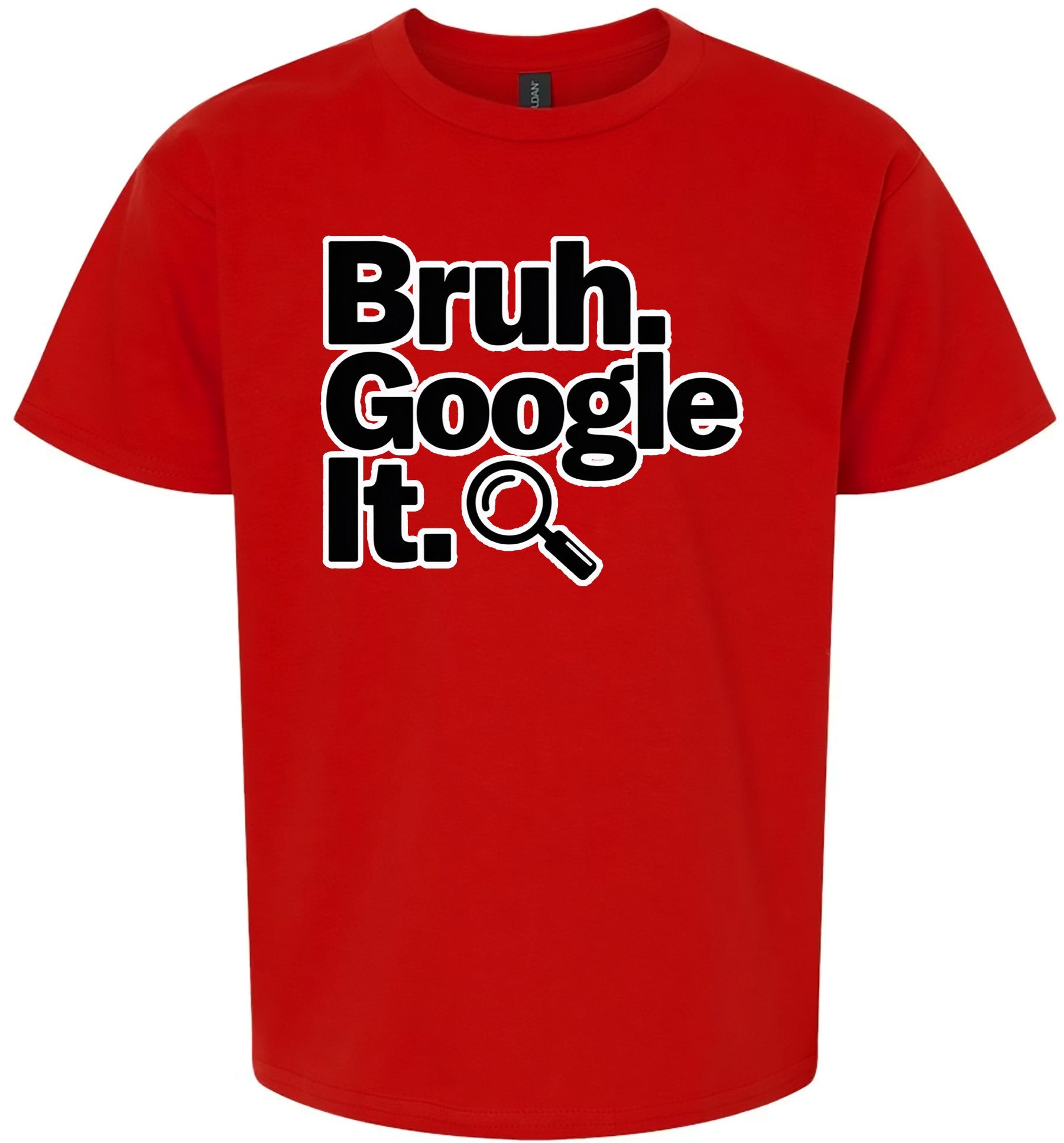 Bruh Google It Children's Gildan Soft Shirt