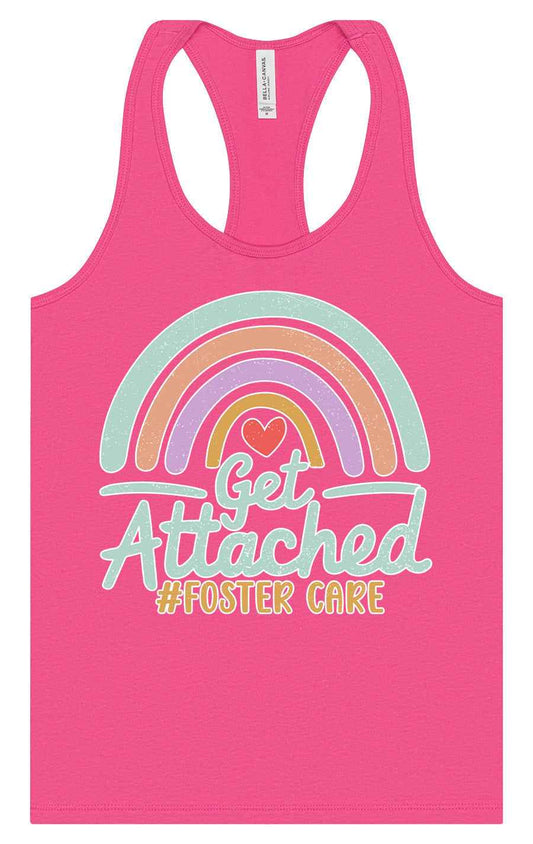 Get Attached Foster Care Women's Racerback Tank