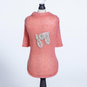 Joy Dog Sweater Coral