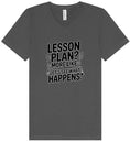 Load image into Gallery viewer, Lesson Plan - See What Happens Unisex V-Neck Shirt
