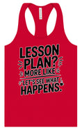 Load image into Gallery viewer, Lesson Plan - See What Happens Women's Racerback Tank
