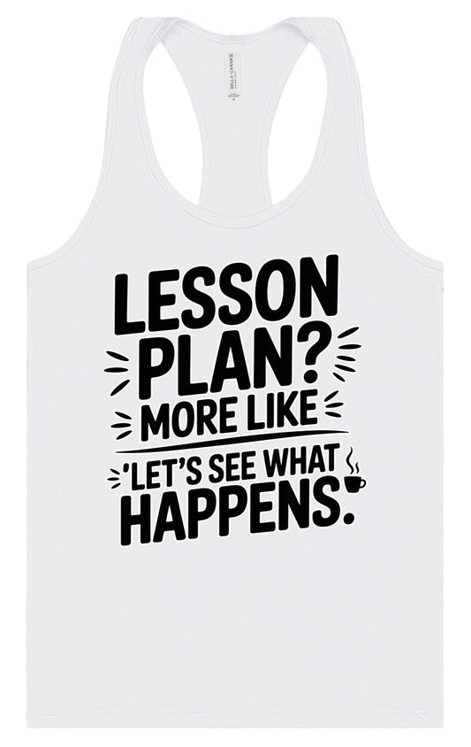 Lesson Plan - See What Happens Women's Racerback Tank
