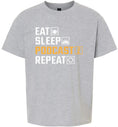 Load image into Gallery viewer, Eat. Sleep. Podcast. Repeat. Children's Gildan Soft Shirt
