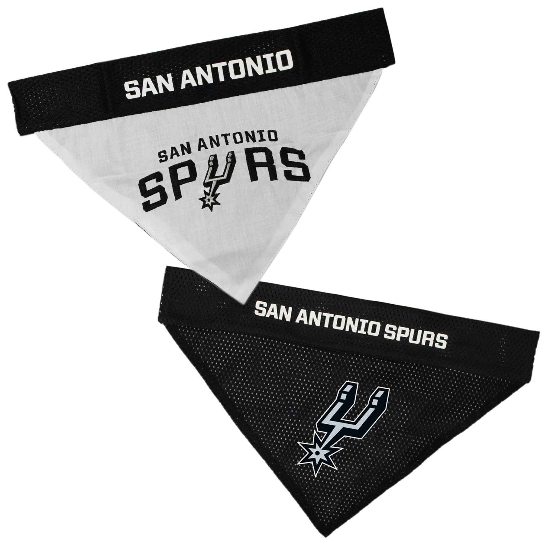 San Antonio Spurs Reversible Dog Bandana - NBA Game Day Pet Apparel