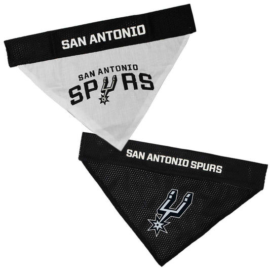 San Antonio Spurs Reversible Dog Bandana - NBA Game Day Pet Apparel
