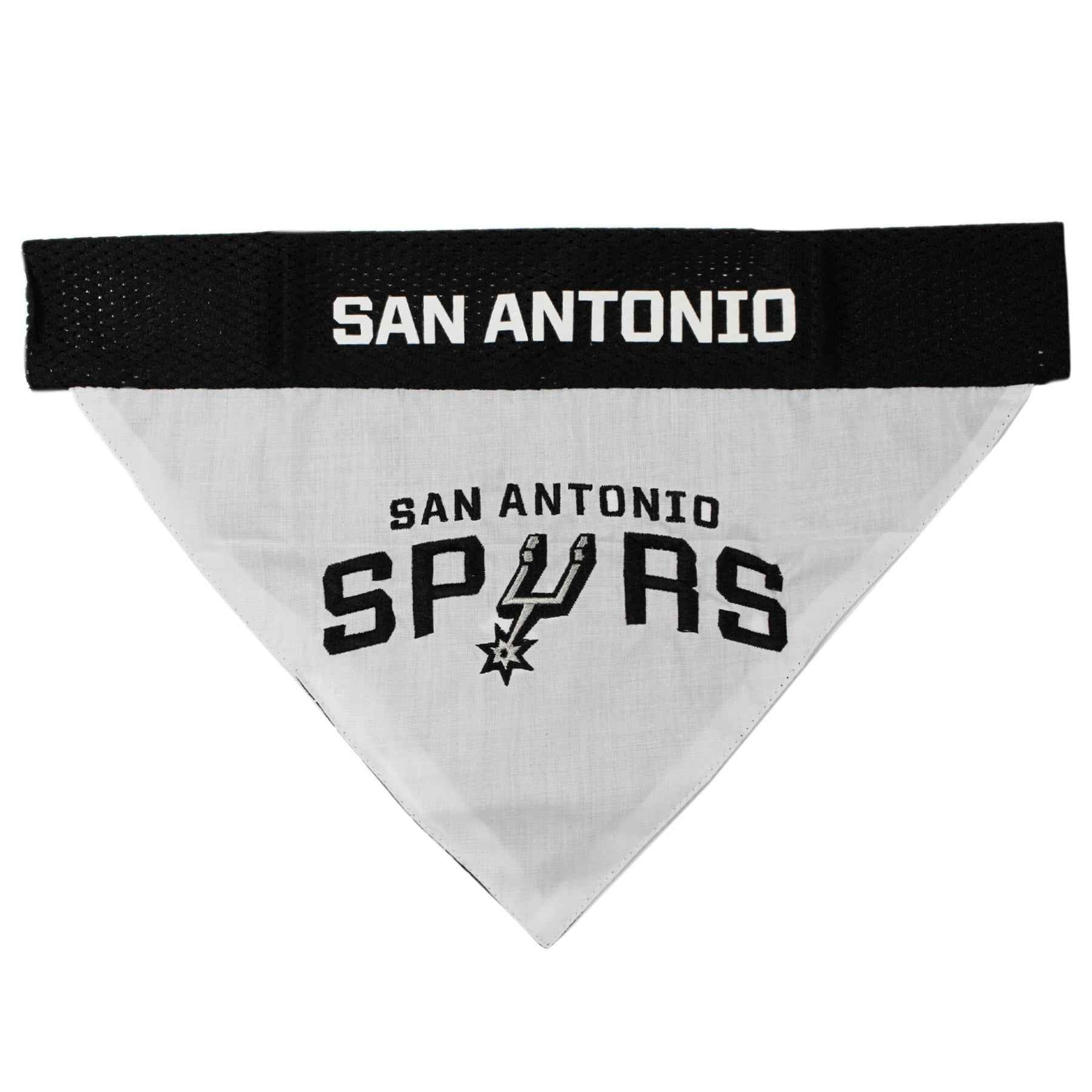 San Antonio Spurs Reversible Dog Bandana - NBA Game Day Pet Apparel