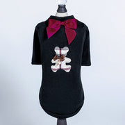 Burberry Bear Dog Tee Black