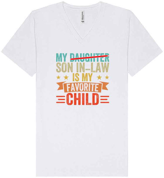 Son in Law is My Favorite Unisex V-Neck Shirt