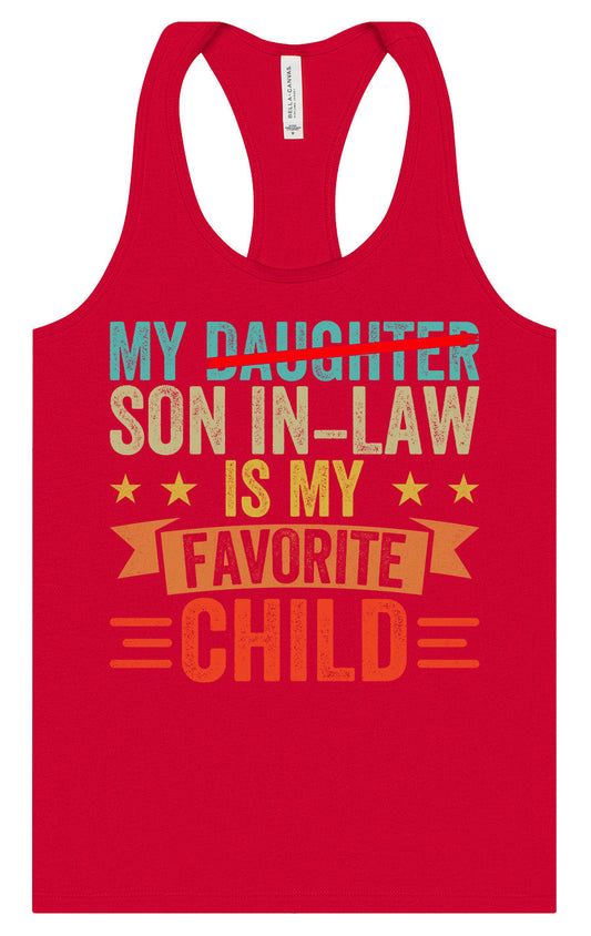 Son in Law is My Favorite Women's Racerback Tank