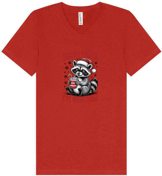 Sorry Santa I've Been Feral Unisex V-Neck Shirt