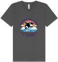 Load image into Gallery viewer, Side Quest Brought By ADHD Unisex V-Neck Shirt
