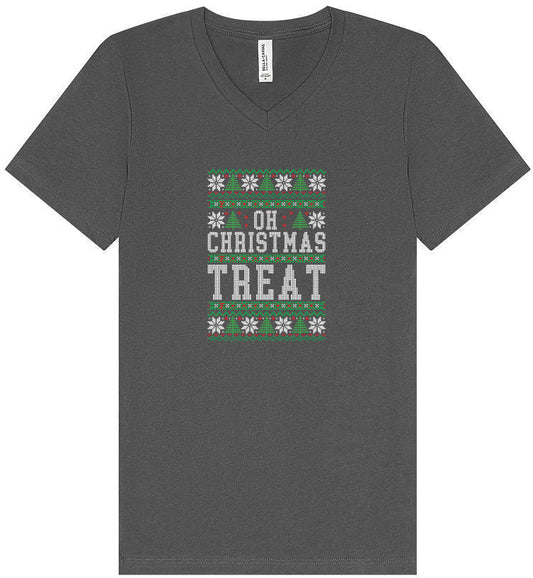 Sweater Style Oh Christmas Treat Unisex V-Neck Shirt