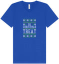 Load image into Gallery viewer, Sweater Style Oh Christmas Treat Unisex V-Neck Shirt
