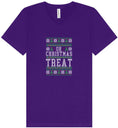 Load image into Gallery viewer, Sweater Style Oh Christmas Treat Unisex V-Neck Shirt
