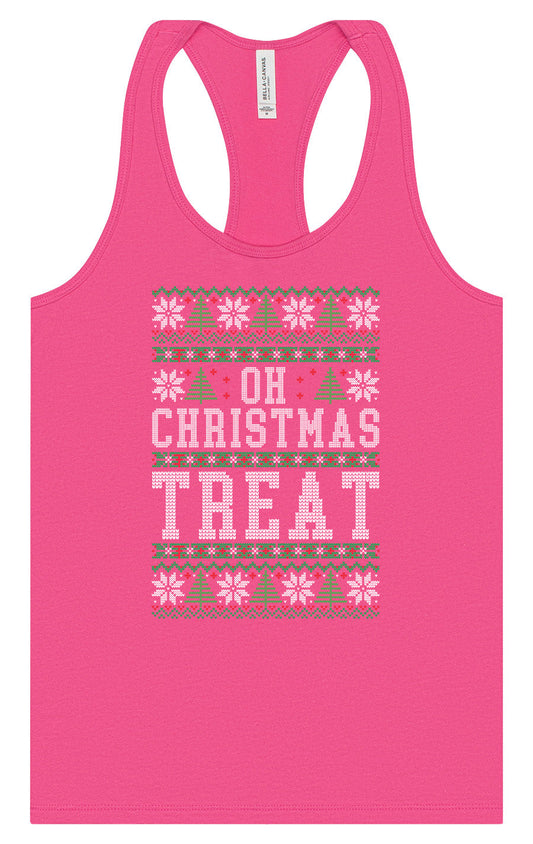 Sweater Style Oh Christmas Treat Women's Racerback Tank