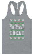 Load image into Gallery viewer, Sweater Style Oh Christmas Treat Women's Racerback Tank
