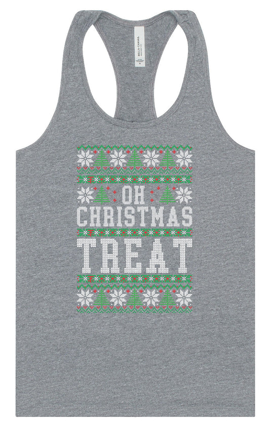Sweater Style Oh Christmas Treat Women's Racerback Tank