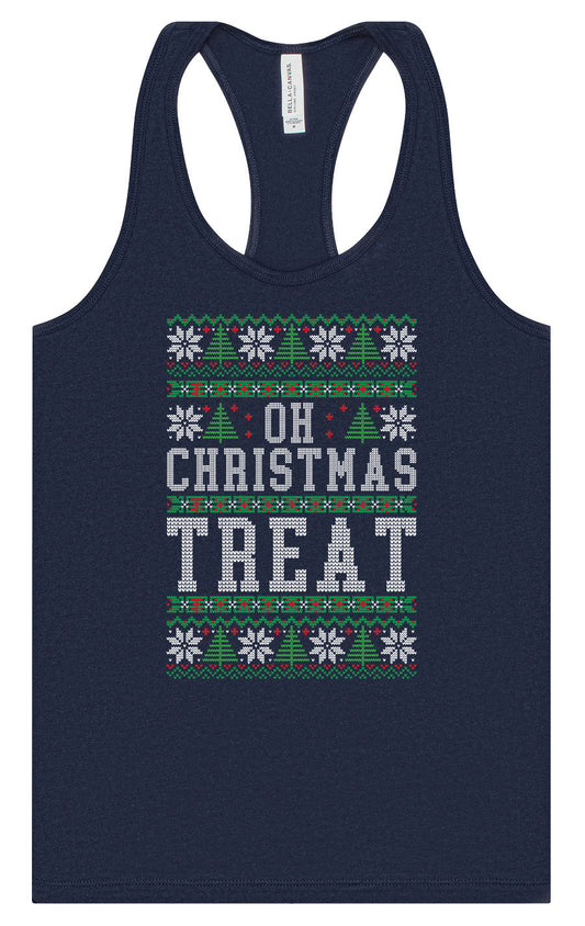 Sweater Style Oh Christmas Treat Women's Racerback Tank