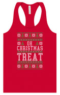 Load image into Gallery viewer, Sweater Style Oh Christmas Treat Women's Racerback Tank
