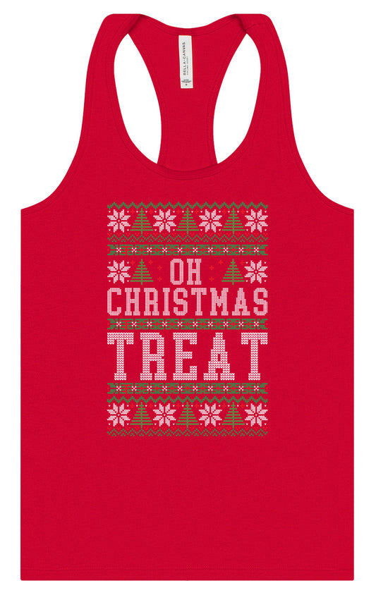 Sweater Style Oh Christmas Treat Women's Racerback Tank