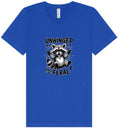 Load image into Gallery viewer, Unhinged and Feral Unisex V-Neck Shirt

