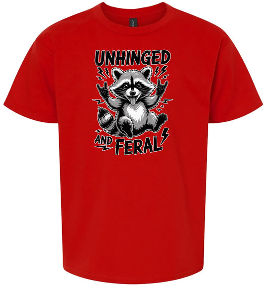Unhinged and Feral Children's Gildan Soft Shirt