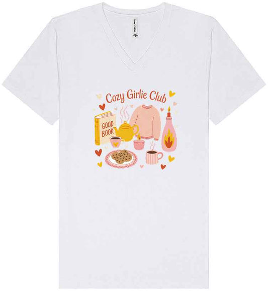 Cozy Girlie Club Unisex V-Neck Shirt