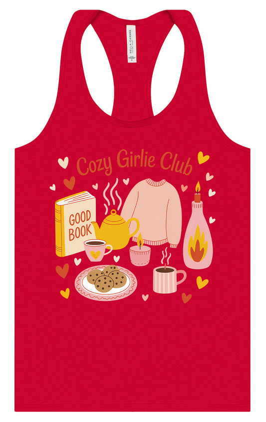 Cozy Girlie Club Women's Racerback Tank