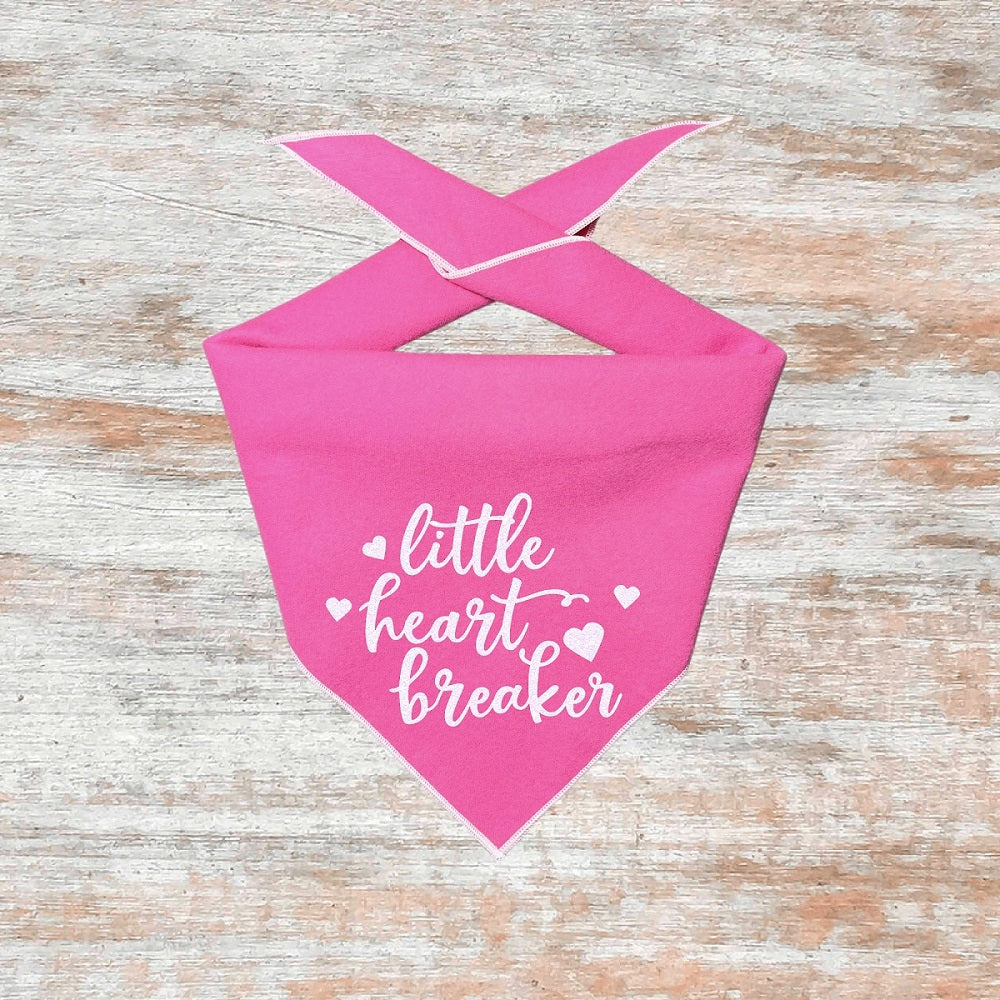 Valentine Bandana | Valentines Day Bandana | Valentine Dog Bandana | Little Heart Breaker
