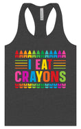 Load image into Gallery viewer, I Eat Crayons Women's Racerback Tank
