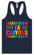 Load image into Gallery viewer, I Eat Crayons Women's Racerback Tank
